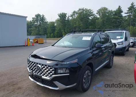 2023 Hyundai Santa Fe Hybrid Blue from USA, damaged, VIN 5NMS2DA14PH014253